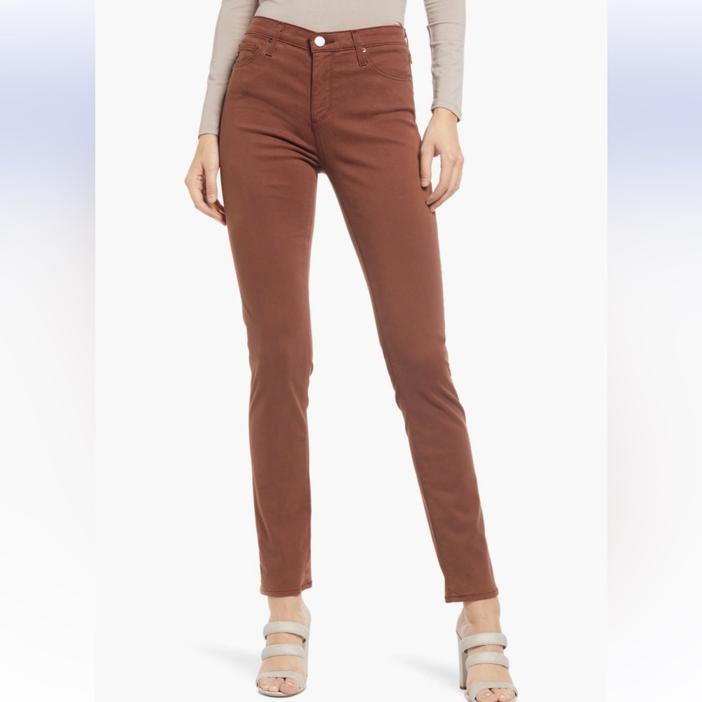 NWT AG “The Prima” Cigarette Skinny Jean sz 14 Dark Walnut